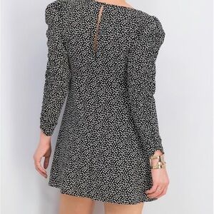 Topshop Black and White Polka Dot Dress